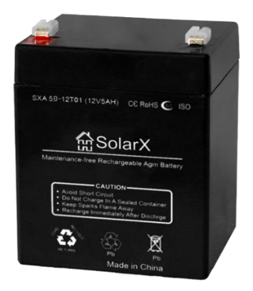 Акумуляторна батарея SolarX SXA 5.8-12T01